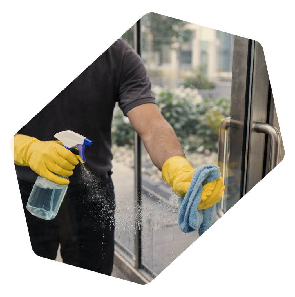 commercial window and entrance cleaning service