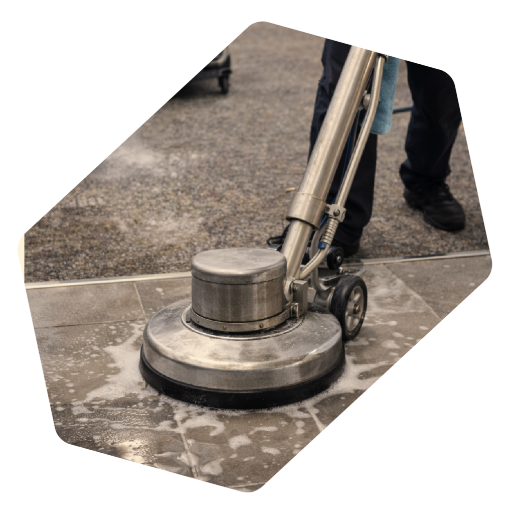 Cleaning and Janitorial Services - Machine Cleaning floor