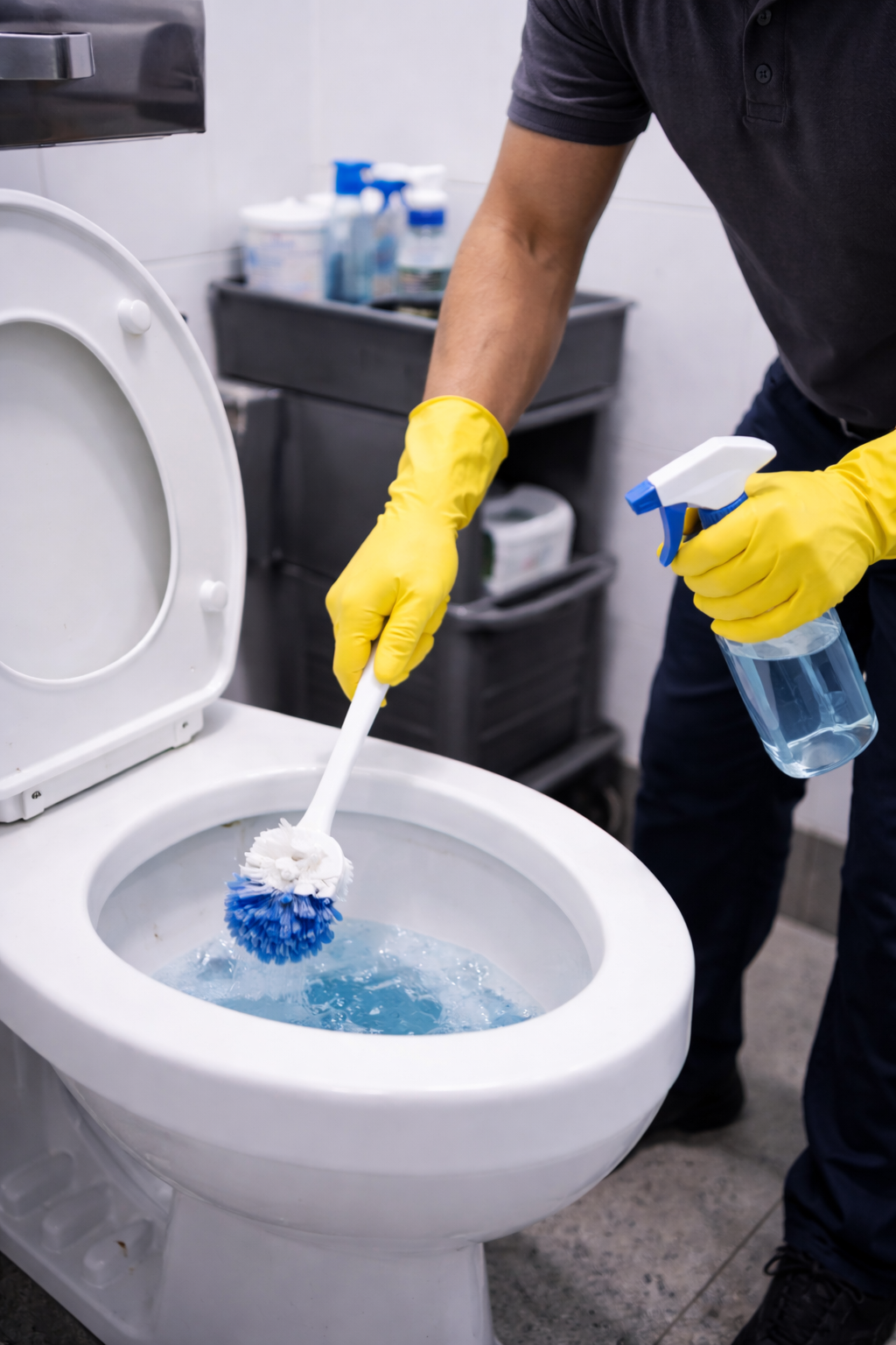 Cleaning and Janitorial Services - Restroom ranitation