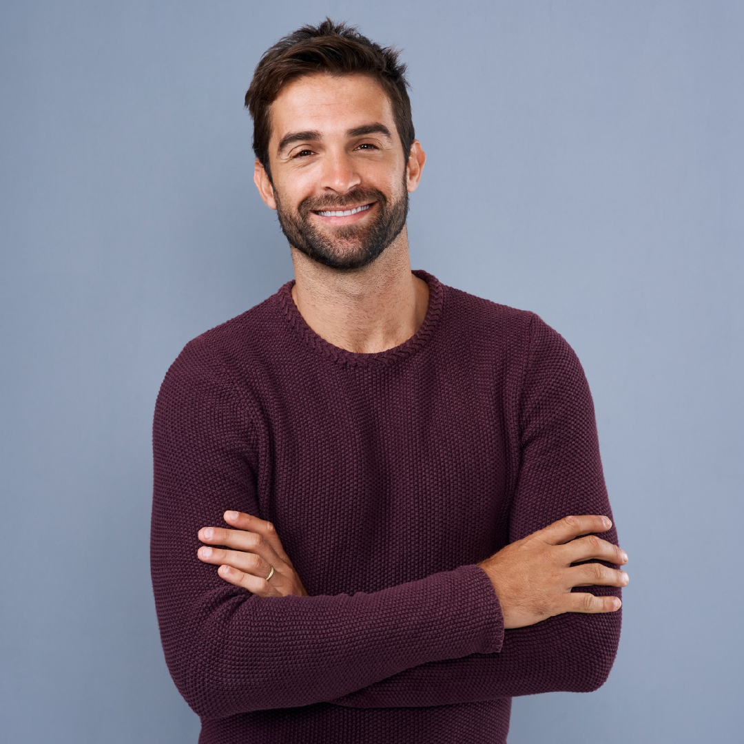 Midle age man with beard portrait