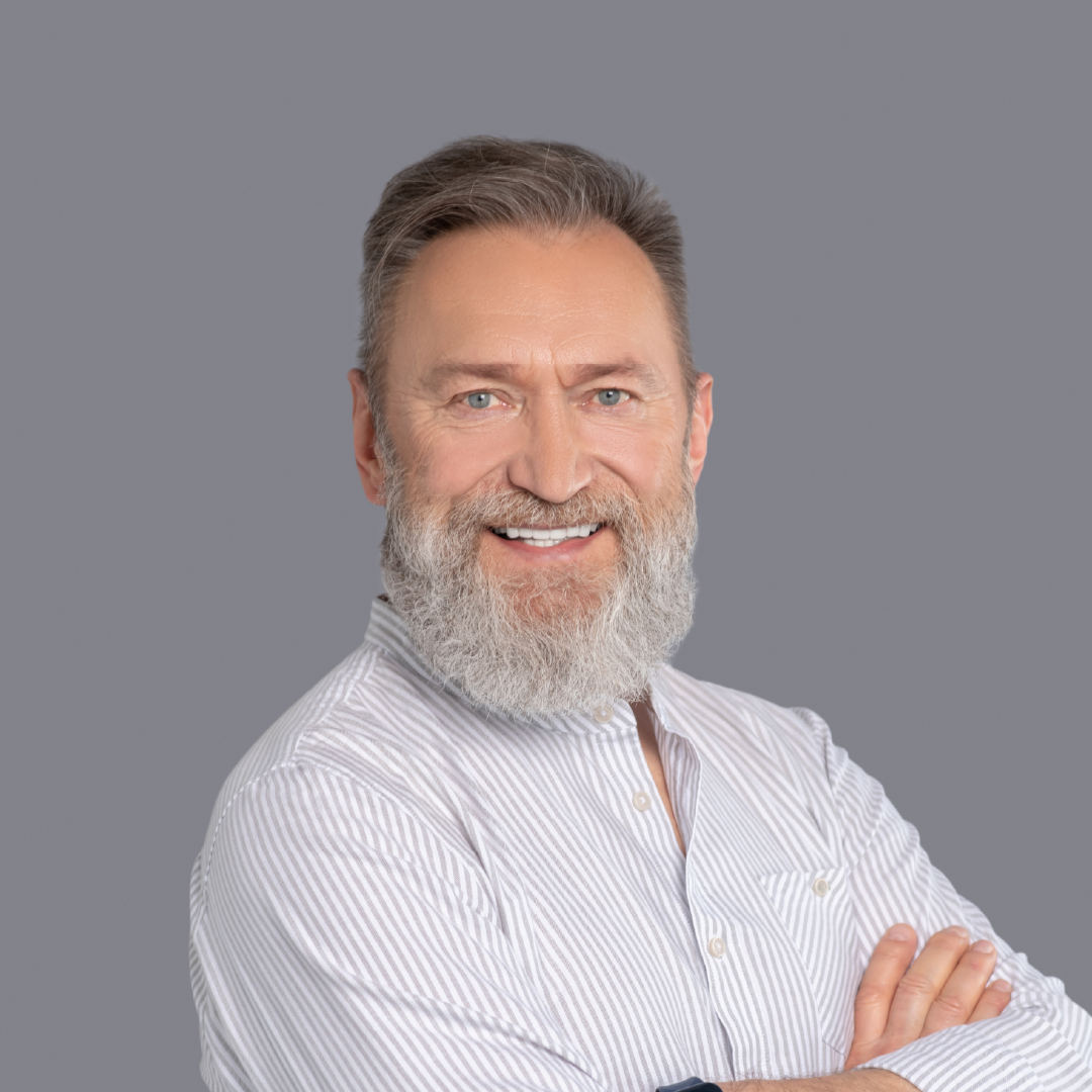 Old handsome man portrait